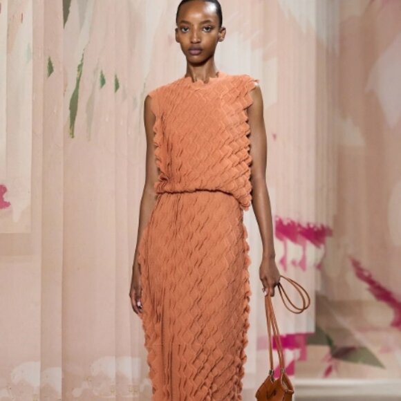 NWOT Spring/Summer 2025 ULLA JOHNSON Kaelyn Knit Maxi Dress in Peony P $1050